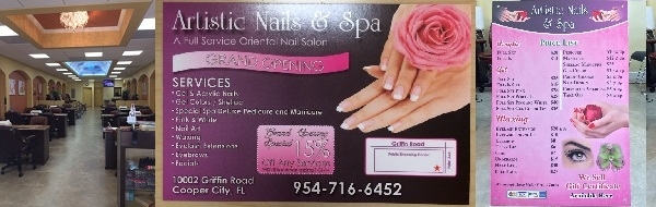 Artistic Nails and Spa 10002 Griffin Rd Cooper City Florida 